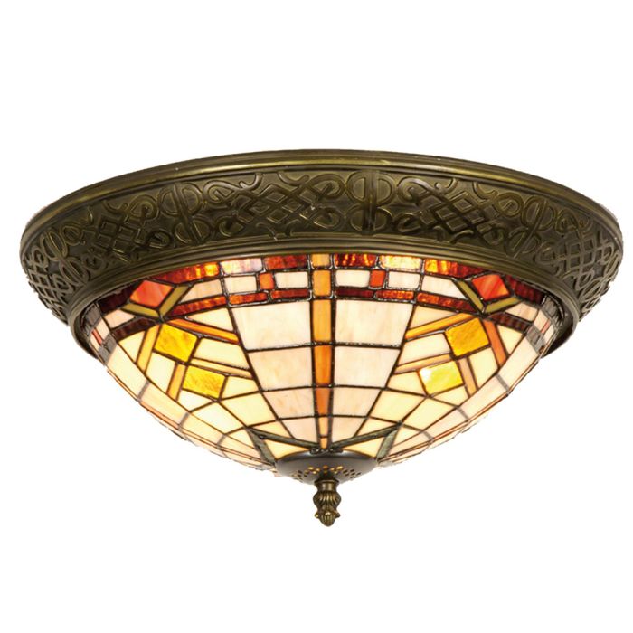 Ceiling light Tiffany Ø 38x19 cm E14/max 2x40W - pcs