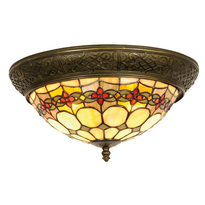 Ceiling light Tiffany Ø 38x19 cm E14/max 2x40W - pcs