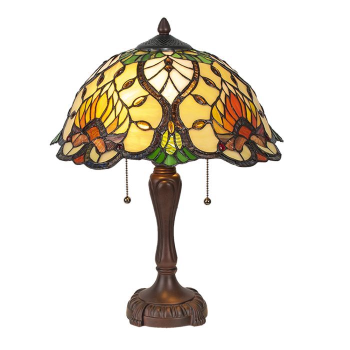 Table lamp Tiffany Ø 40x50 cm E27/max 2x60W - pcs