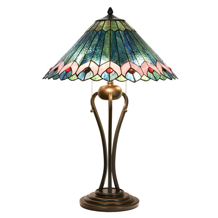 Table lamp Tiffany Ø 48x73 cm E27/max 2x40W - pcs