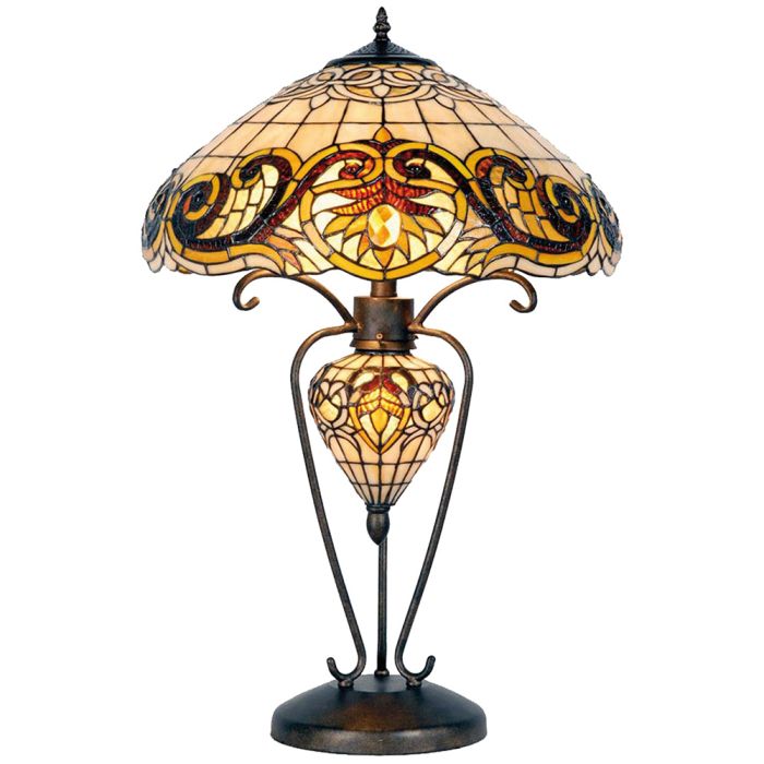 Table lamp Tiffany ? 46x76 cm E27/max 2x60W E14/max 1x7W - pcs     