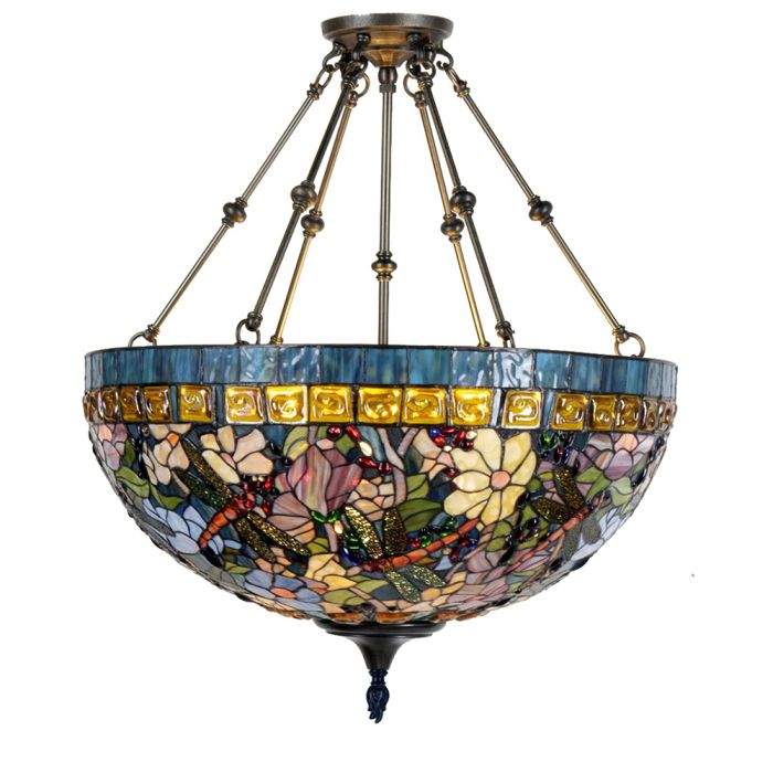 Pendant light Tiffany Ø 70x75 cm E27/max 6x60W - pcs