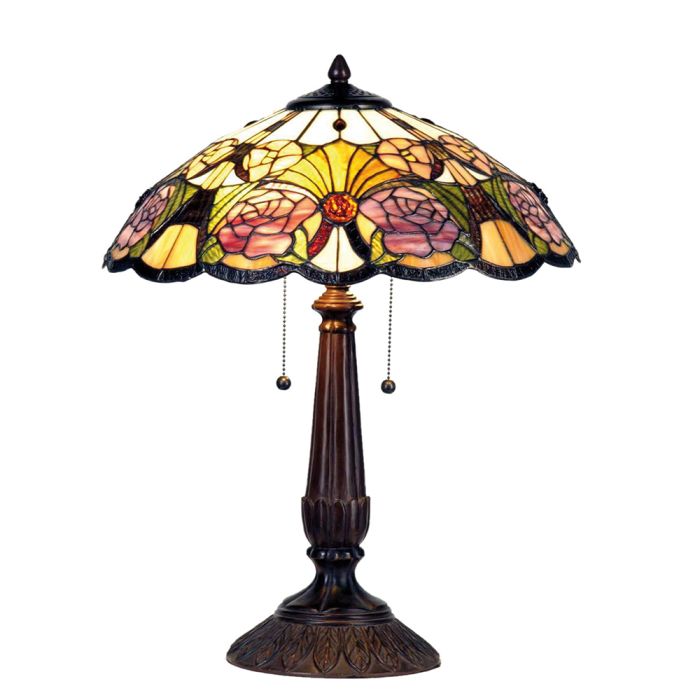 Table lamp Tiffany ? 44x57 cm E27/max 2x60W - pcs     