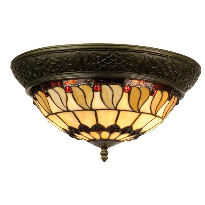 Ceiling light Tiffany Ø 38x19 cm E14/max 2x40W - pcs