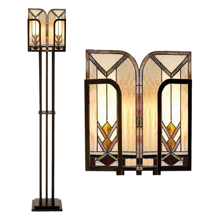 Floor lamp Tiffany 35x28x182 cm E27/max 1x60W - pcs     