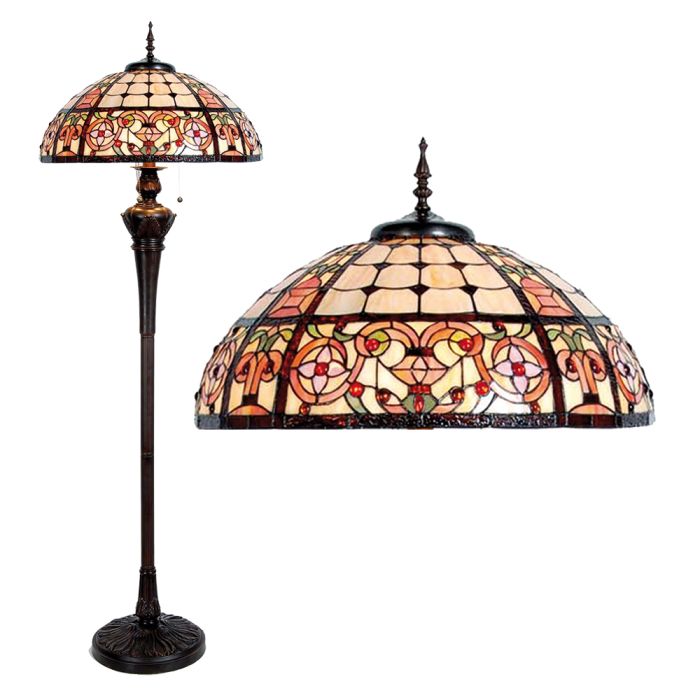 Floor lamp Tiffany ? 57x166 cm E27/max 3x60W - pcs     