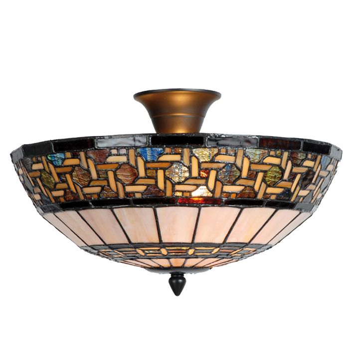 Ceiling light Tiffany Ø 40x23 cm E14/max 2x40W - pcs