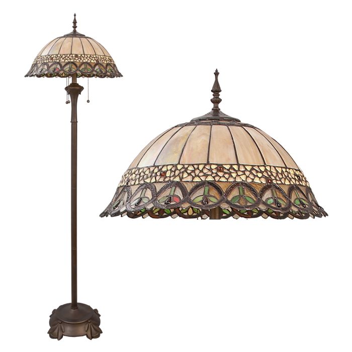 Floor lamp Tiffany ? 50x165 cm E27/max 3x60W - pcs     