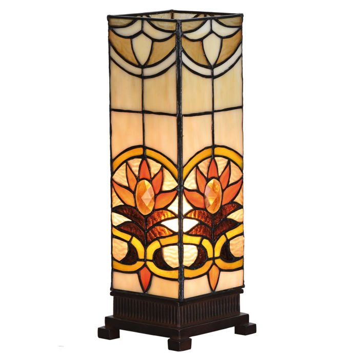 Table lamp Tiffany 12x12x35 cm E14/max 1x40W - pcs     