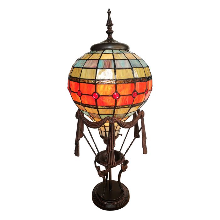 Table lamp Tiffany hot air balloon 31x31x71 cm E27/max 1x60W - pcs