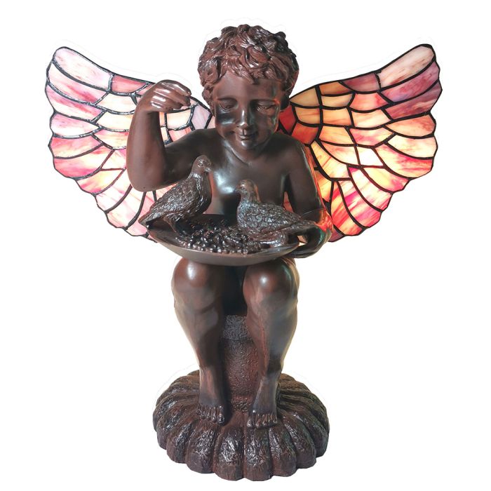 Table lamp Tiffany angel 33x21x33 cm E14/max 2x25W - pcs