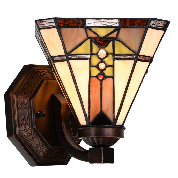 Wall lamp Tiffany 25x25x20 cm E27/max 1x40W - pcs