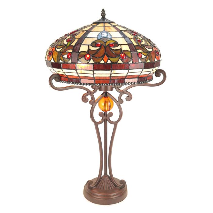 Table lamp Tiffany ? 42x72 cm E27/max 2x60W - pcs     