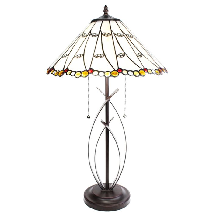 Table lamp Tiffany ? 41x68 cm E27/max 2x60W - pcs     