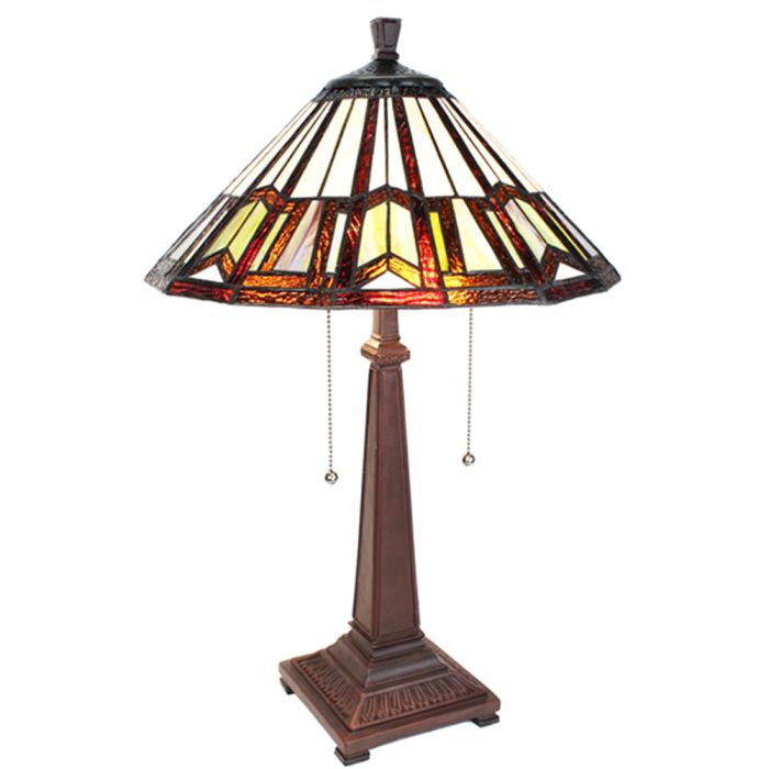 Table lamp Tiffany ? 41x64 cm E27/max 2x60W - pcs     
