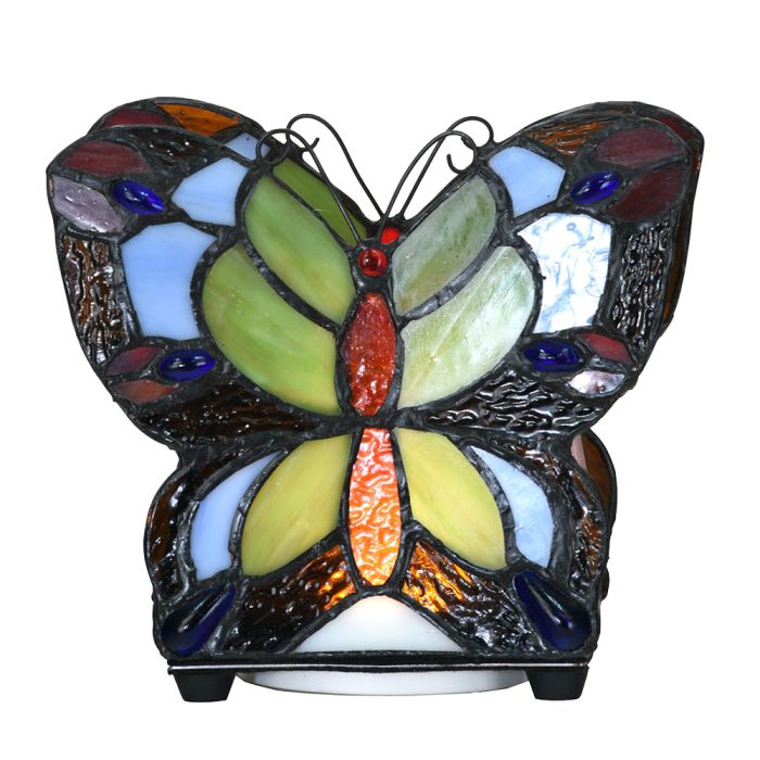 Table lamp Tiffany butterfly 15x8x13 cm (LED) - pcs