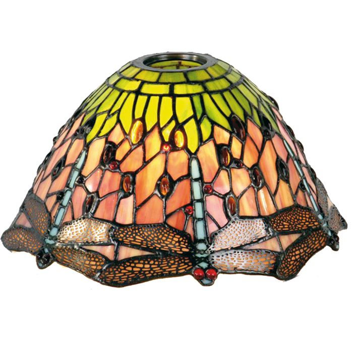 Lamp shade Tiffany Ø 25x15 cm / KH 6 cm - pcs