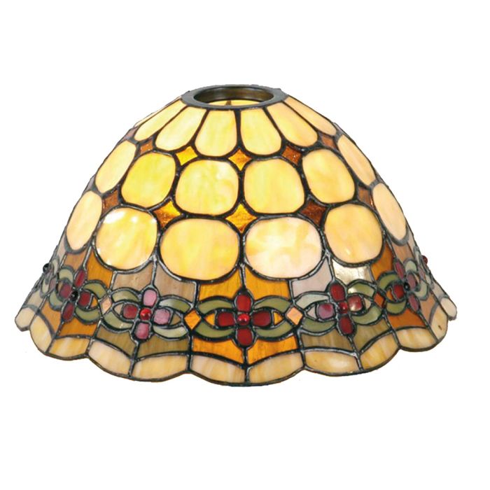 Lamp shade Tiffany Ø 25x15 cm / KH 6 cm - pcs