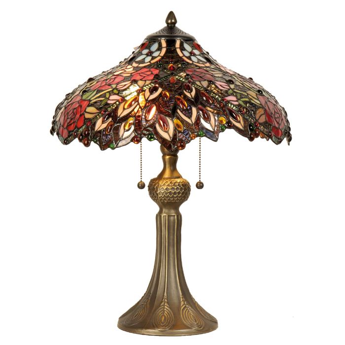Table lamp Tiffany ? 43x58 cm E27/max 2x60W - pcs     