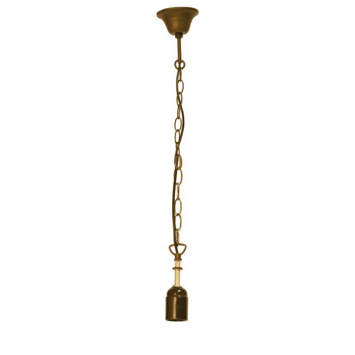 Zinc-colored chain Tiffany lamp shade 130 cm E27/max 1x60W - pcs     
