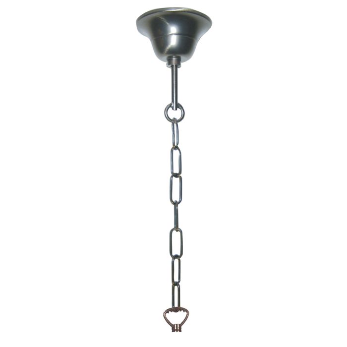 Zinc-colored chain Tiffany lamp shade 130 cm E27/max 3x60W - pcs     