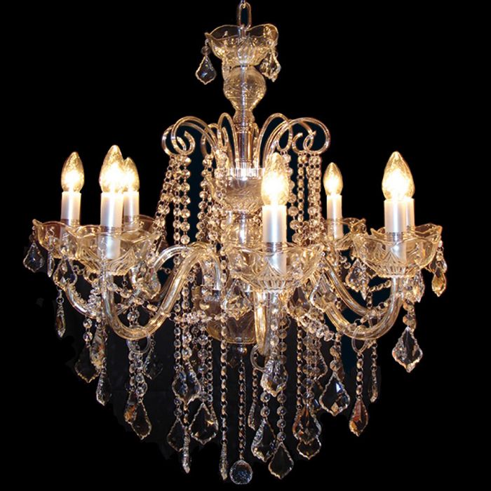 Chandelier 8 lights Ø 75x82/160 cm E14/max 8x40W - pcs