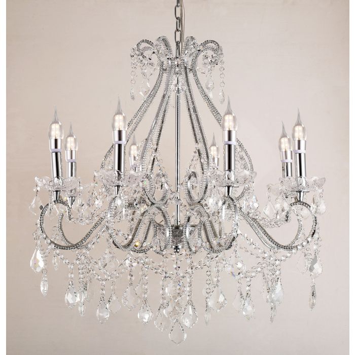 Chandelier 8 lights Ø 66x71 cm E14/max 8x40W - pcs