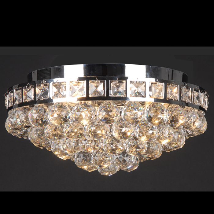 Ceiling light crystal 3 lights Ø 40x20 cm E14/max 3x40W - pcs