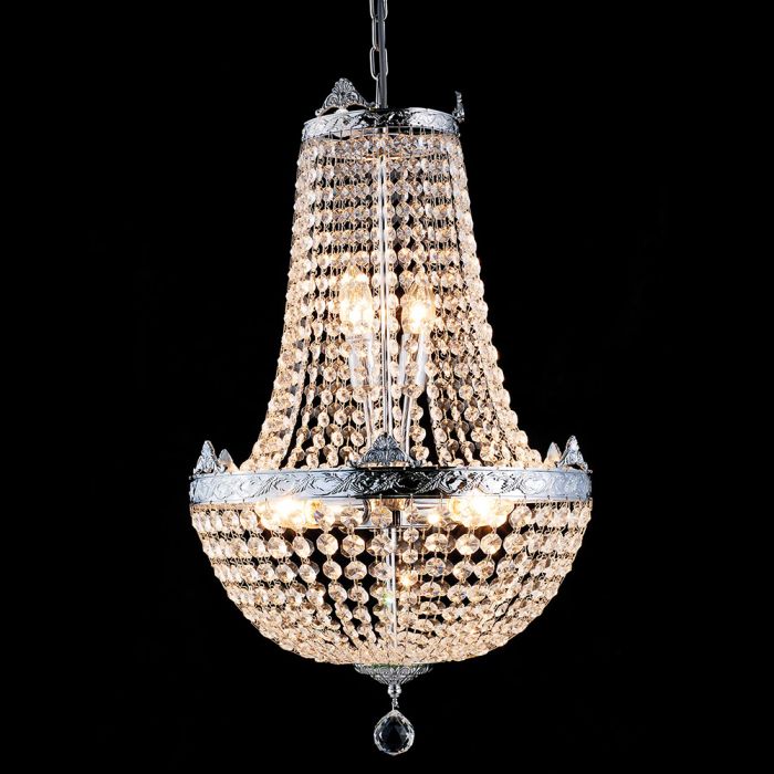 Chandelier 6 lights Ø 40x70/184 cm E14/max 6x40W - pcs