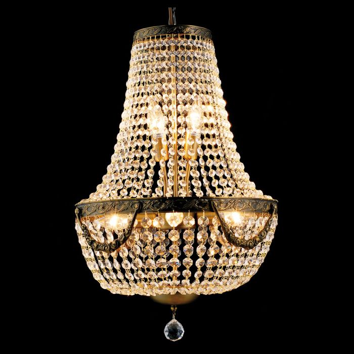 Chandelier 6 lights Ø 40x64/184 cm E14/max 6x40W - pcs