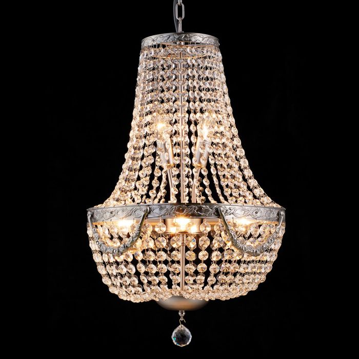 Chandelier 6 lights Ø 40x64/184 cm E14/max 6x40W - pcs