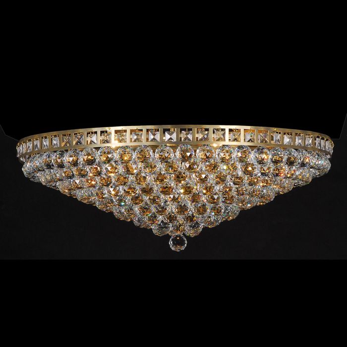 Ceiling light crystal 15 lights Ø 80x27 cm E14/max 15x40W - pcs