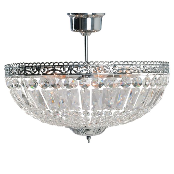 Ceiling light crystal 6 lights Ø 47x38 cm E14/max 6x40W - pcs