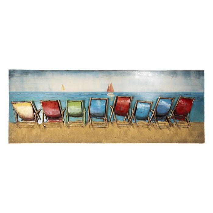 Wall Art beach chairs 160x7x60 cm - pcs