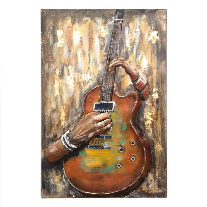 Wall Art guitar 80x4x120 cm - pcs     