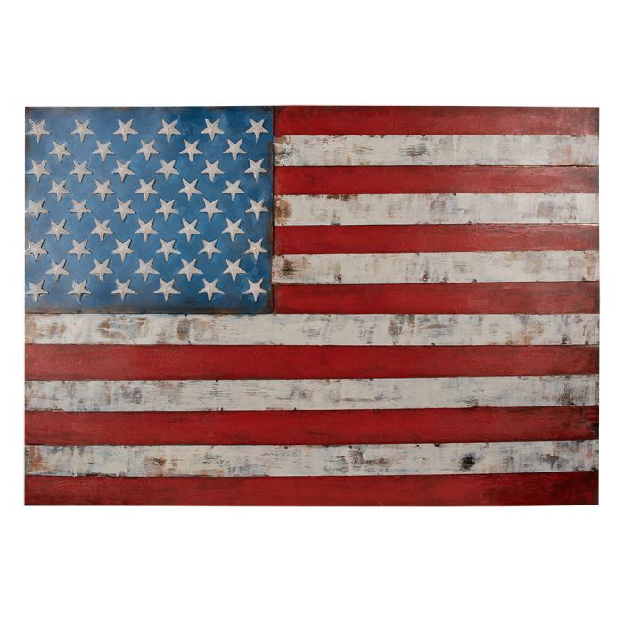 Wall Art USA Flag 97x3x66 cm - pcs