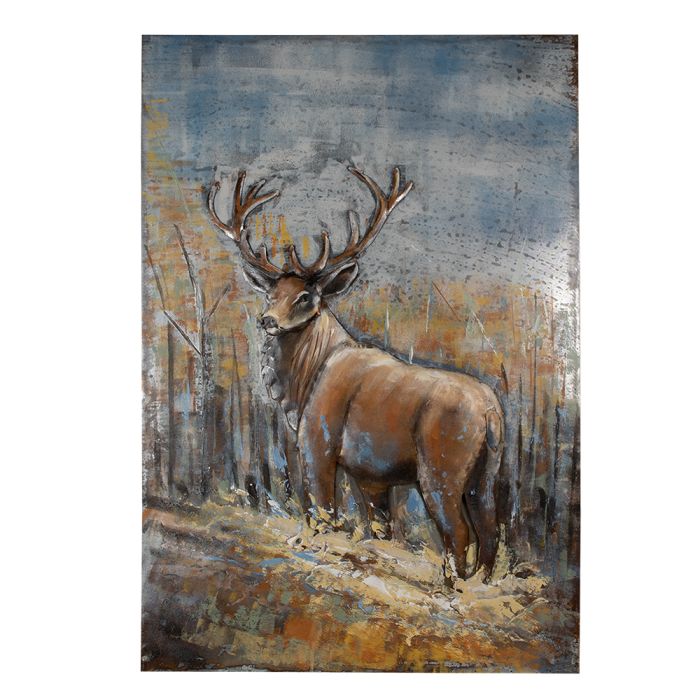 Wall Art deer 80x5x120 cm - pcs