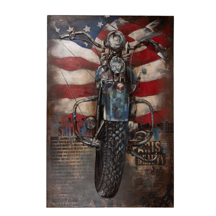 Wall Art motorcycle 80x6x120 cm - pcs