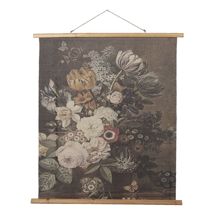 Wall chart with flowers 80x2x100 cm - pcs