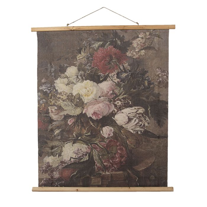 Wall chart with flowers 80x2x100 cm - pcs