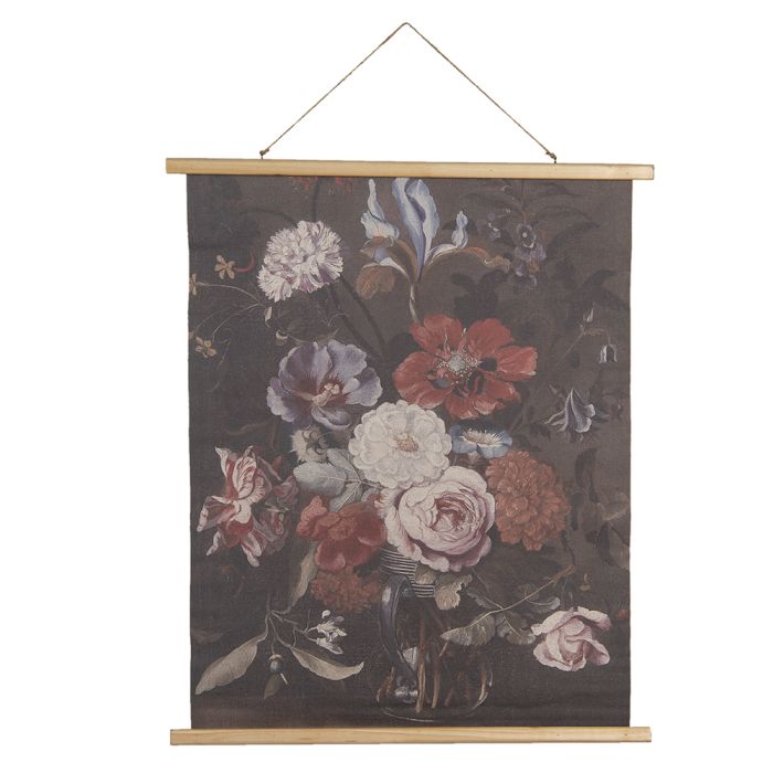 Wall chart with flowers 80x2x100 cm - pcs