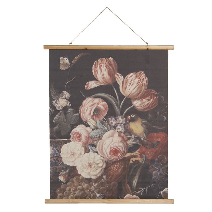 Wall chart with flowers 80x2x100 cm - pcs