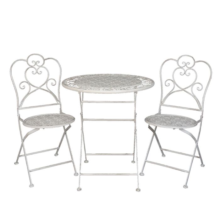 Table + 2x Chairs ? 70x75 / 42x39x93 cm (2) - set (3) 