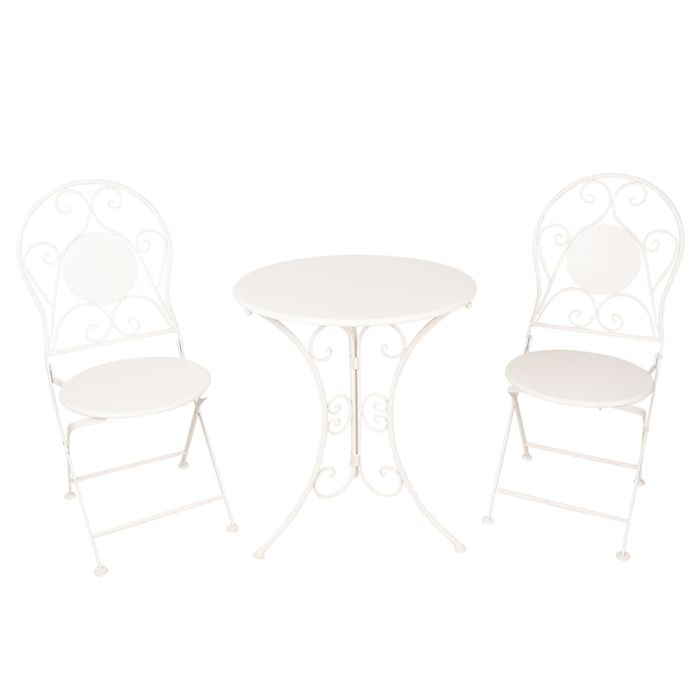 Table + 2x Chair Ø 60x70 / 40x40x92 cm (2) - set (3)