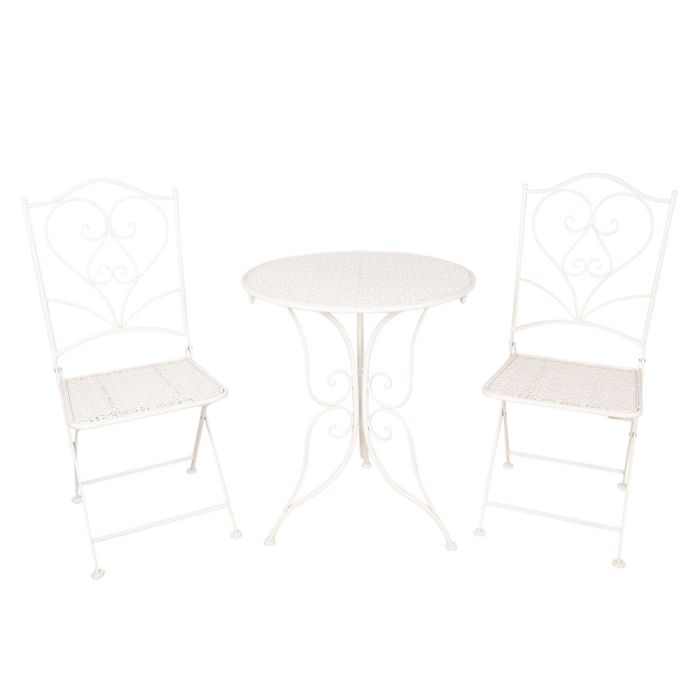 Table + 2x Chair Ø 60x70 / 40x40x92 cm (2) - set (3)