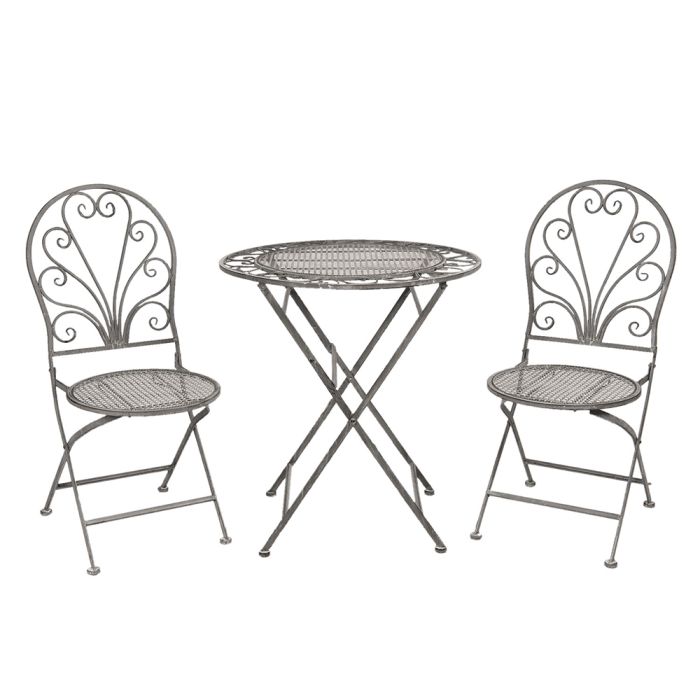 Table + 2x Chairs ? 70x76 / 40x47x94 cm (2) - set (3) 