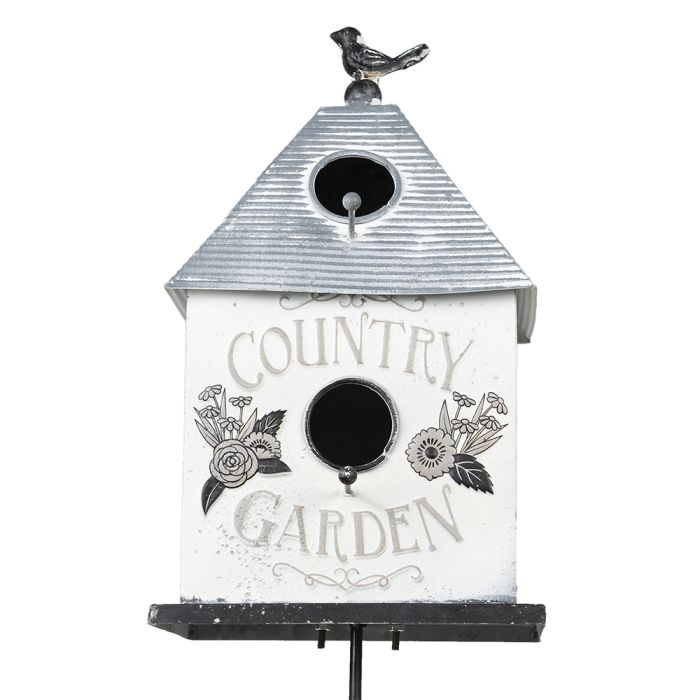 Garden stake birdhouse 18x13x109 cm - pcs