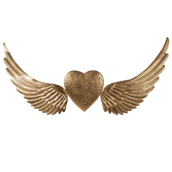Decoration wings with heart 120x1x55 cm - pcs     
