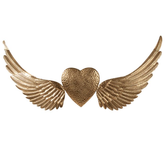 Decoration wings with heart 120x1x55 cm - pcs