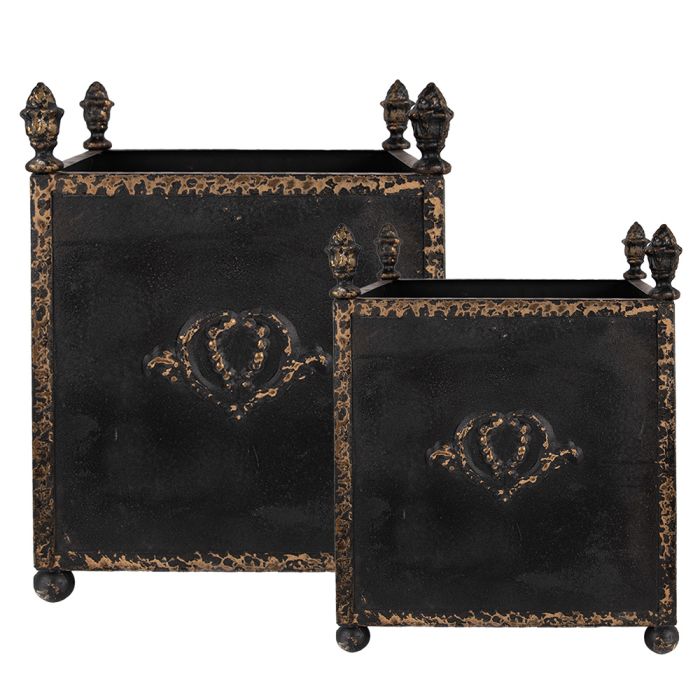 Flowerpot (2) 42x42x51 / 32x32x41 cm - set (2)